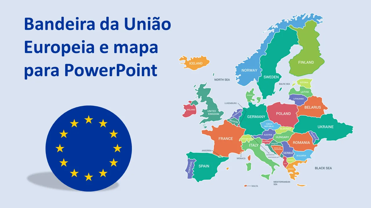 Bandeira da União Europeia para Powerpoint