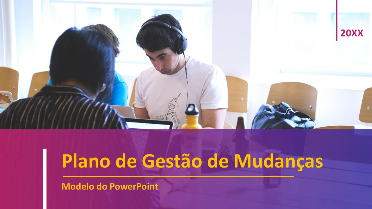 Modelo de plano de gerenciamento de mudanças organizacionais para apresentações de negócios