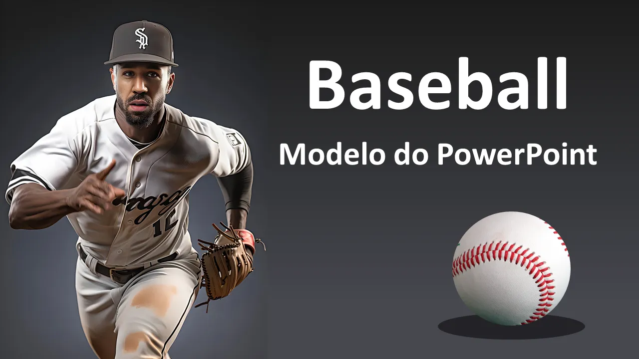 Modelo de PowerPoint de beisebol