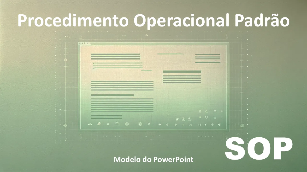 Modelo de PowerPoint de procedimento operacional padrão para apresentações de negócios