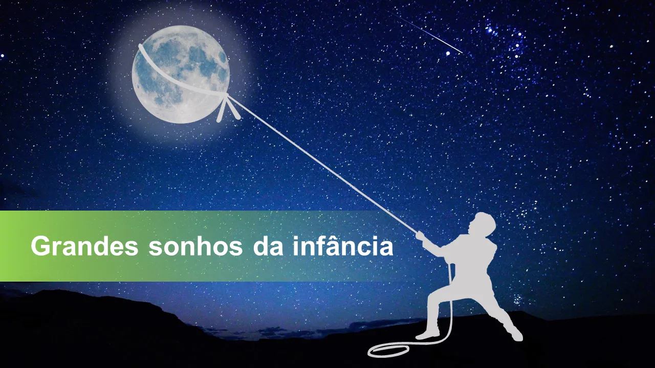 Modelos de Powerpoint de grandes sonhos de infância