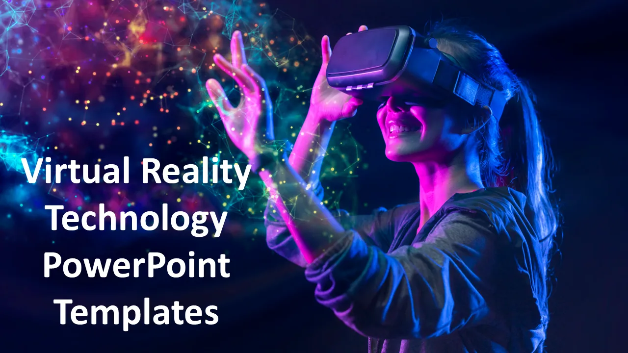 Modelos de PowerPoint de tecnologia de realidade virtual para apresentações de negócios
